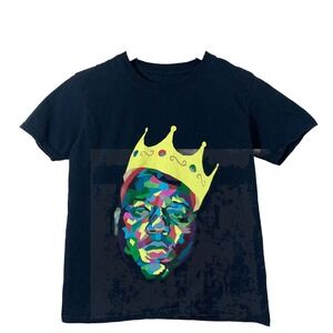 Notorious B.I.G. Unisex Kids Mosaic T-Shirt Crown Sz‎ Medium